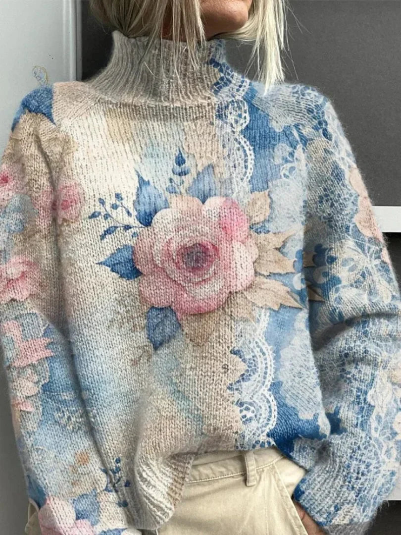 CARA™ | LaceKnit Turtleneck
