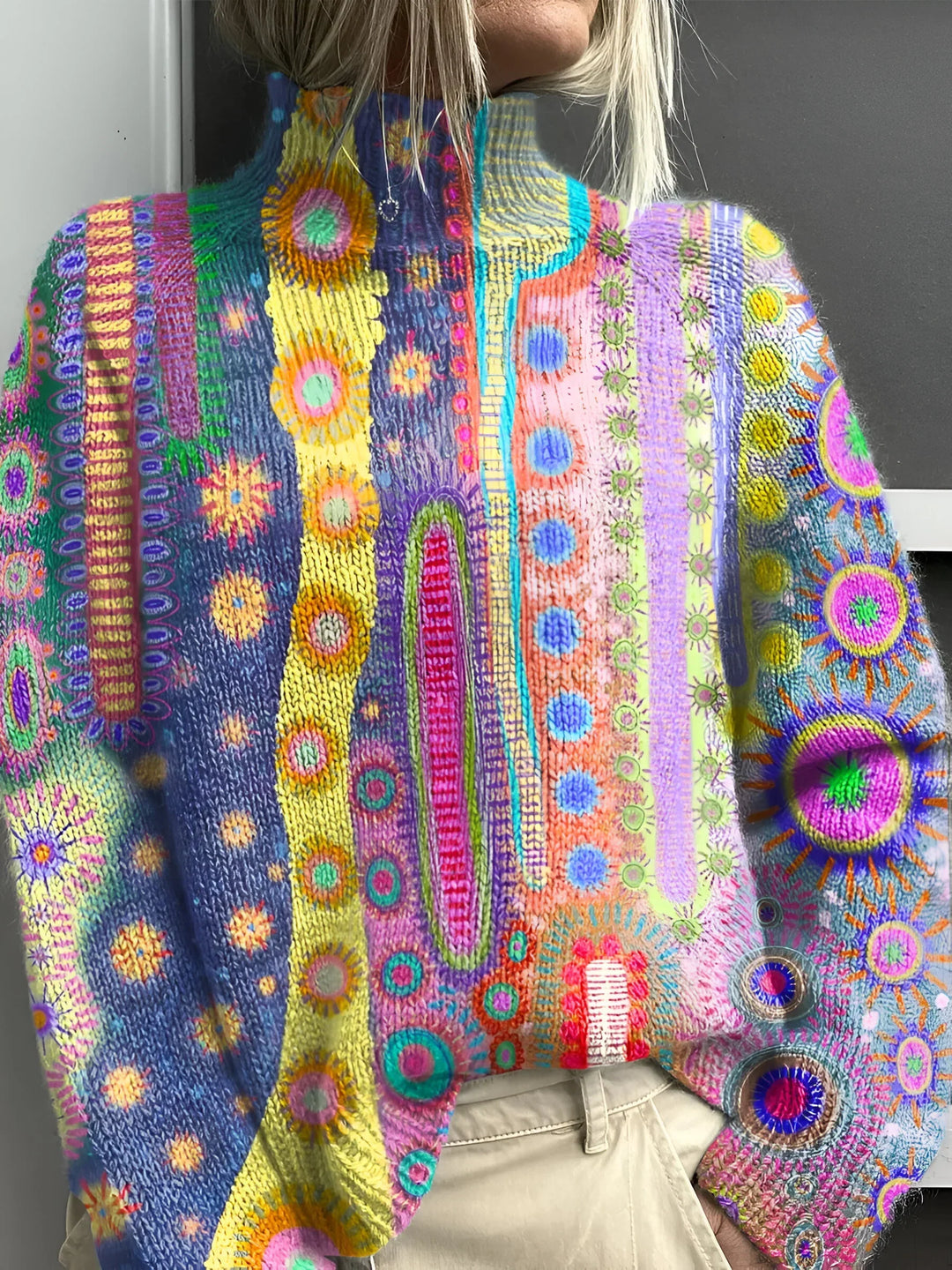 DEANNE™ | KaleidoKnit Turtleneck
