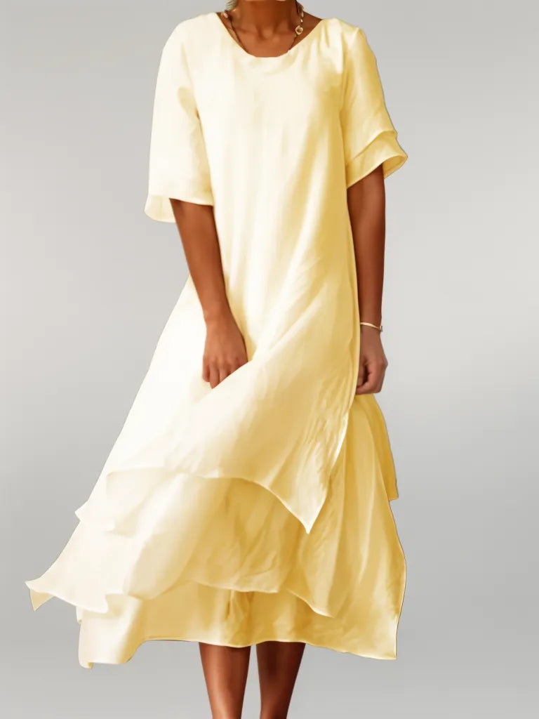 SHAYLA™ | Elegant Cotton Maxi Dress