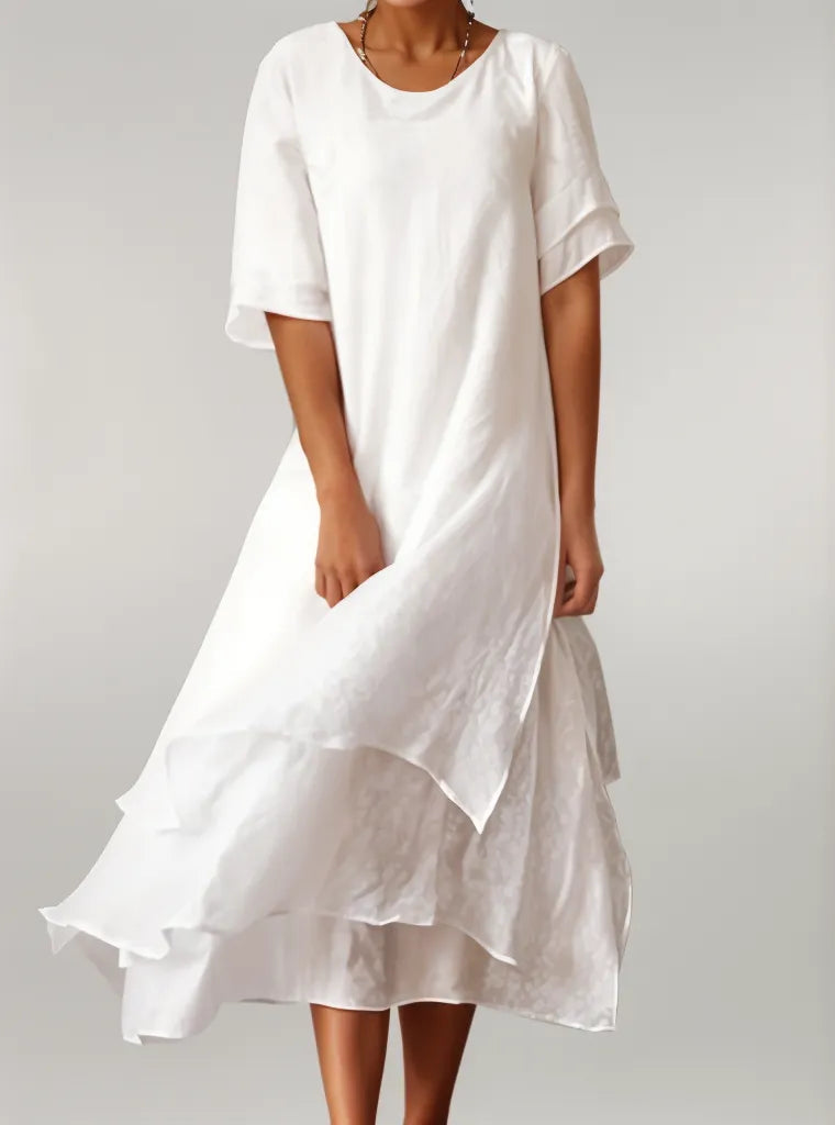 SHAYLA™ | Elegant Cotton Maxi Dress