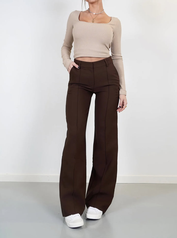 LENA™ | Casual Wide-Leg Trousers