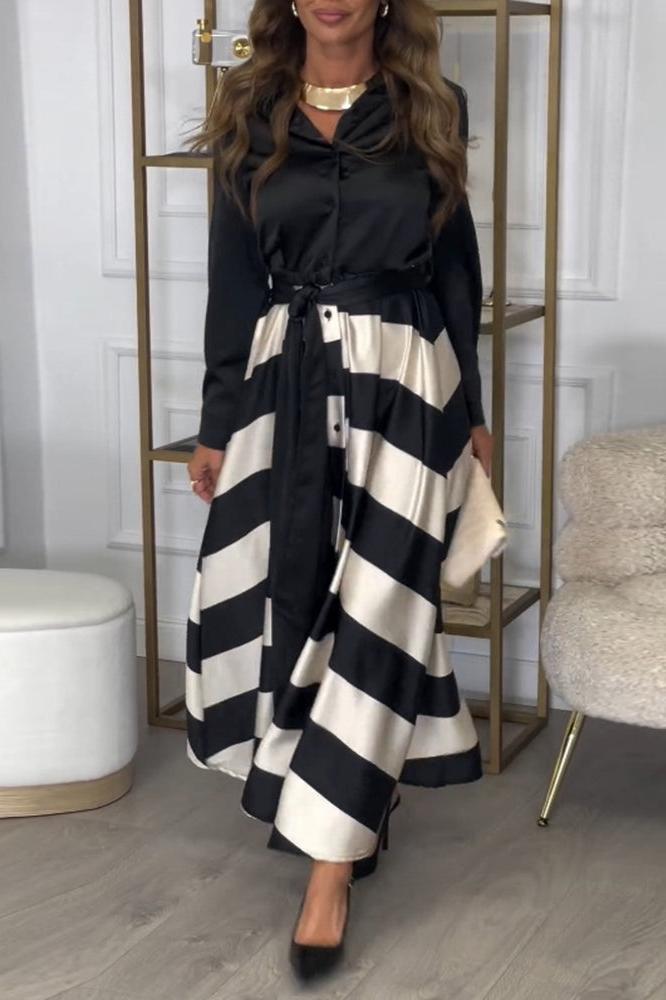 EMMA™ | Elegant Striped Dress