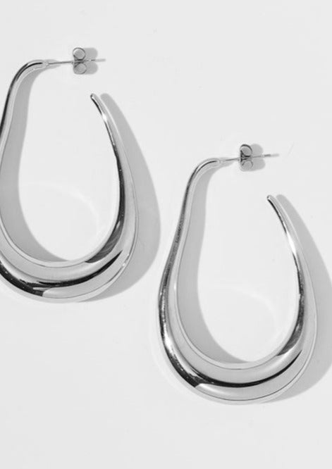 MARIAH™ | Drop Hoop Earrings