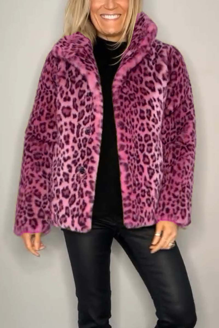 SAGE™ | Leopard Faux Fur Coat
