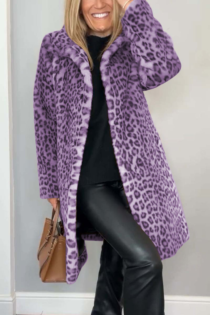 SAGE™ | Leopard Faux Fur Coat