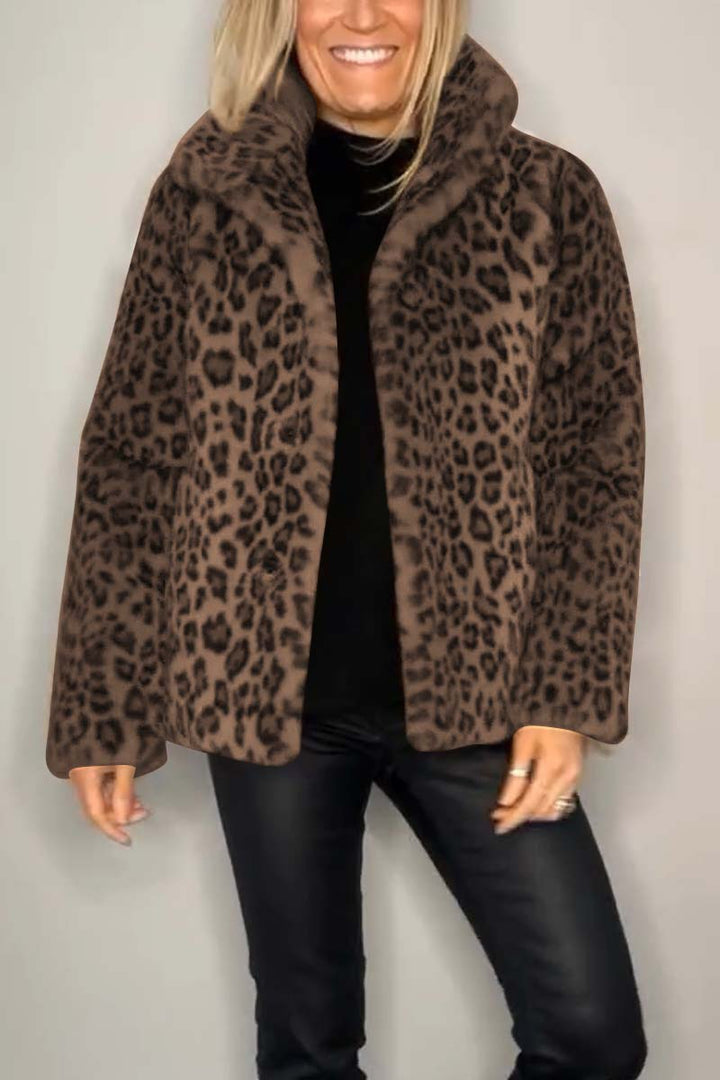 SAGE™ | Leopard Faux Fur Coat