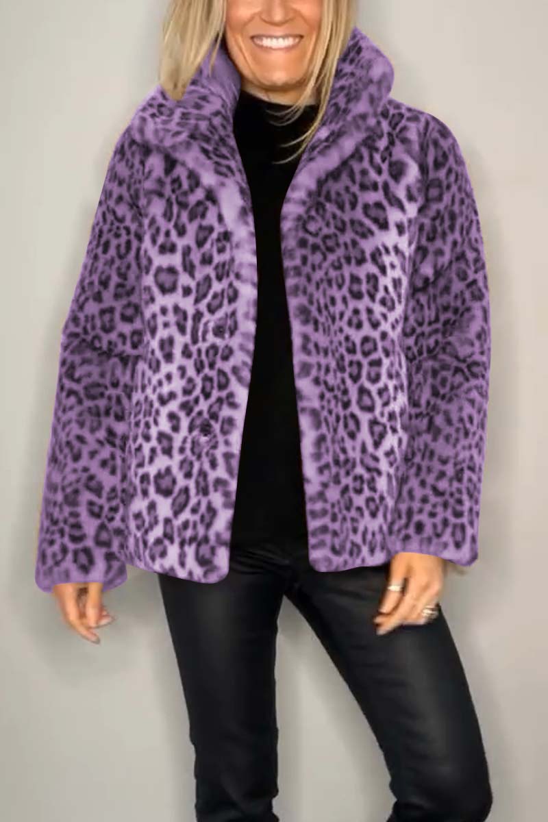 SAGE™ | Leopard Faux Fur Coat