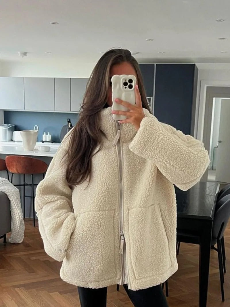 ELLYNA™ | Cozy Zip-Up Sherpa Jacket