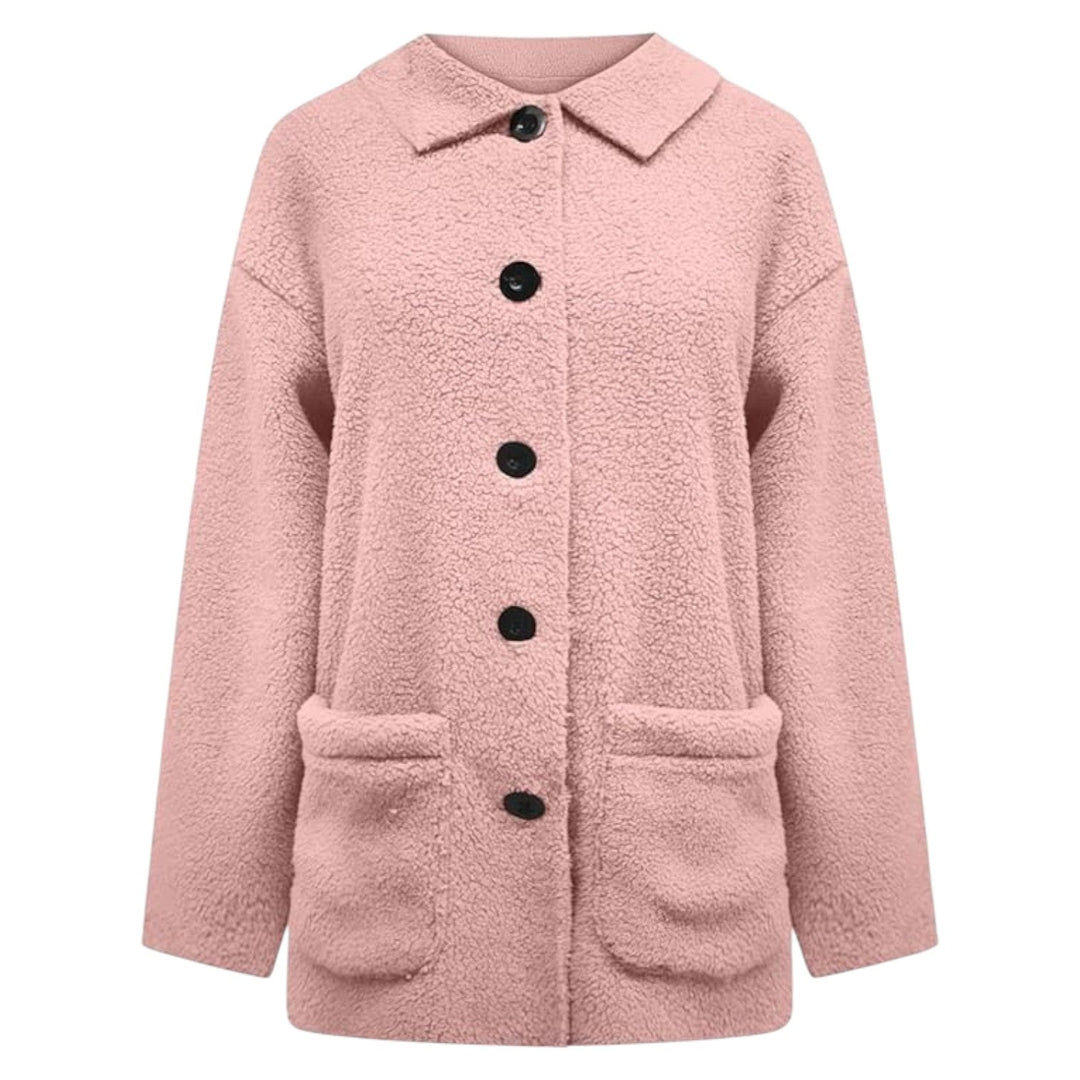 NORA™ | Cozy Button-Up Coat