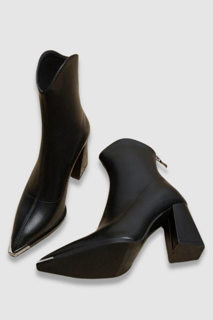 CAROLINE™ | Chrome Tip Boots
