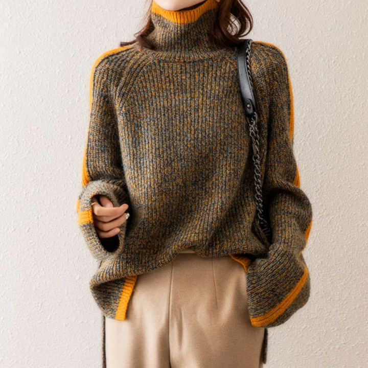 MOLLY™ | Mixed Knit Turtleneck