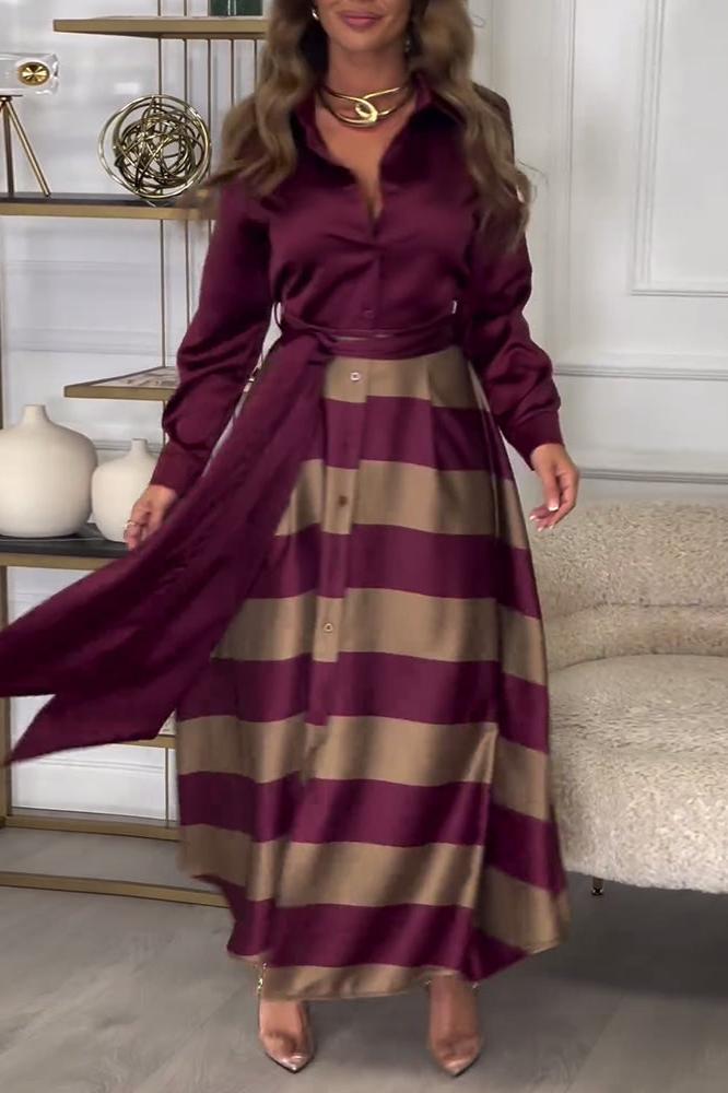 EMMA™ | Elegant Striped Dress