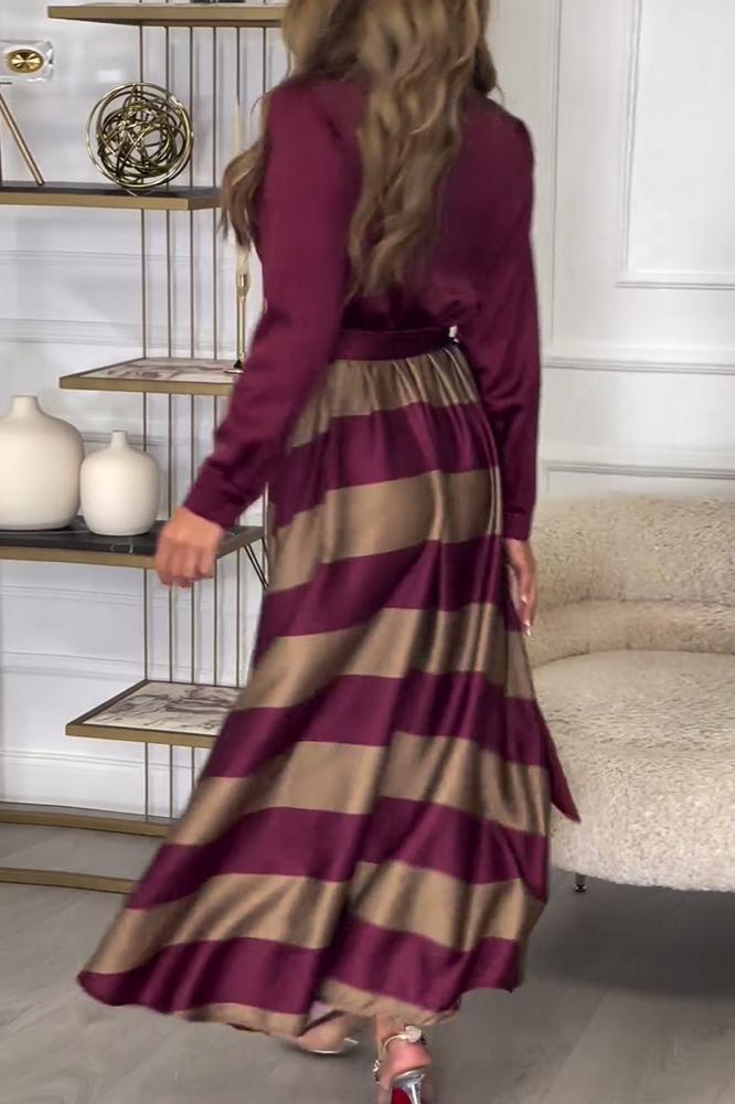 EMMA™ | Elegant Striped Dress