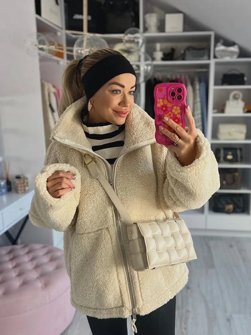 ELLYNA™ | Cozy Zip-Up Sherpa Jacket