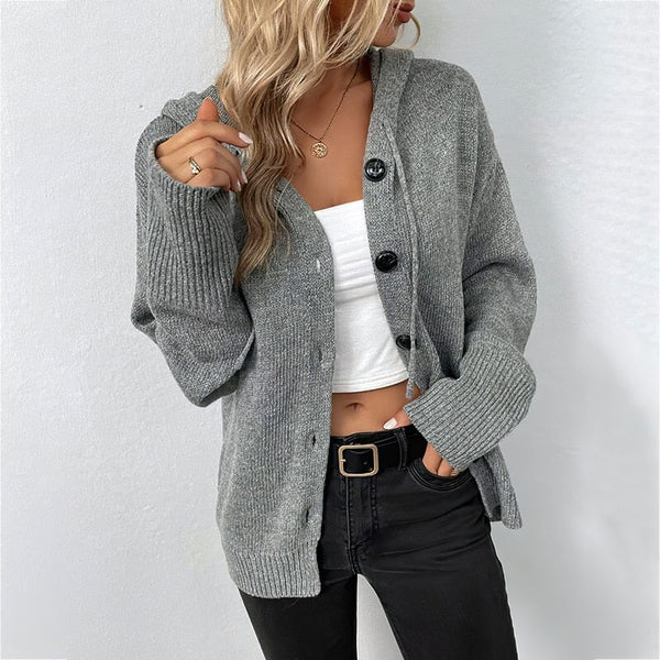 AMINA™ | Women's Hooded Cardigan