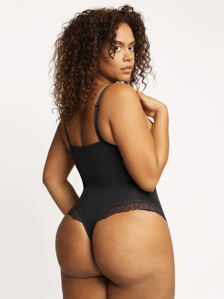 SARAH™ | Shapewear Bodysuit with Deep V-Neckline