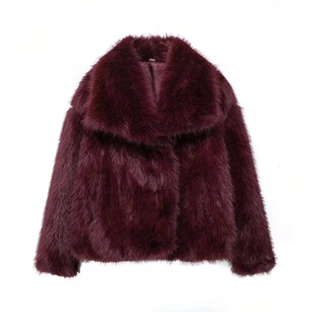 YOLANA™ | Faux Fur Coat