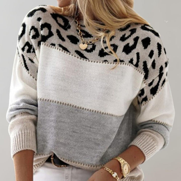 SAVANNAH™ | Leopard Print Casual Sweater