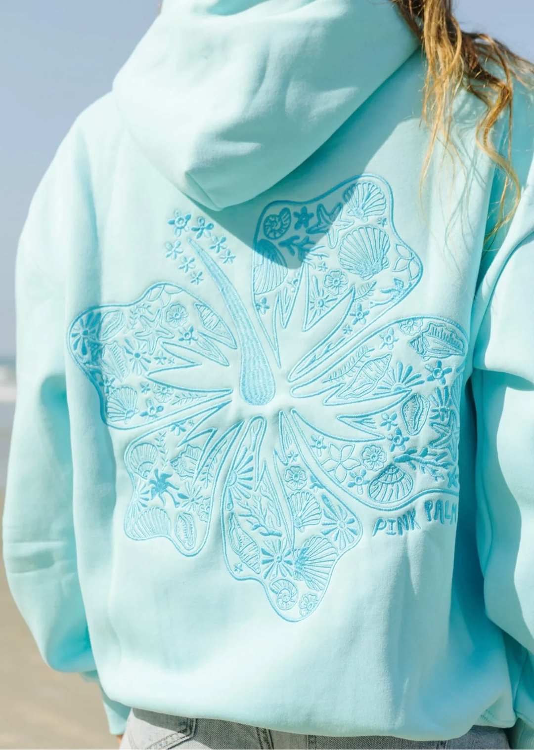 ASTRYLA™ | Oversized Hibiscus Printed Hoodie