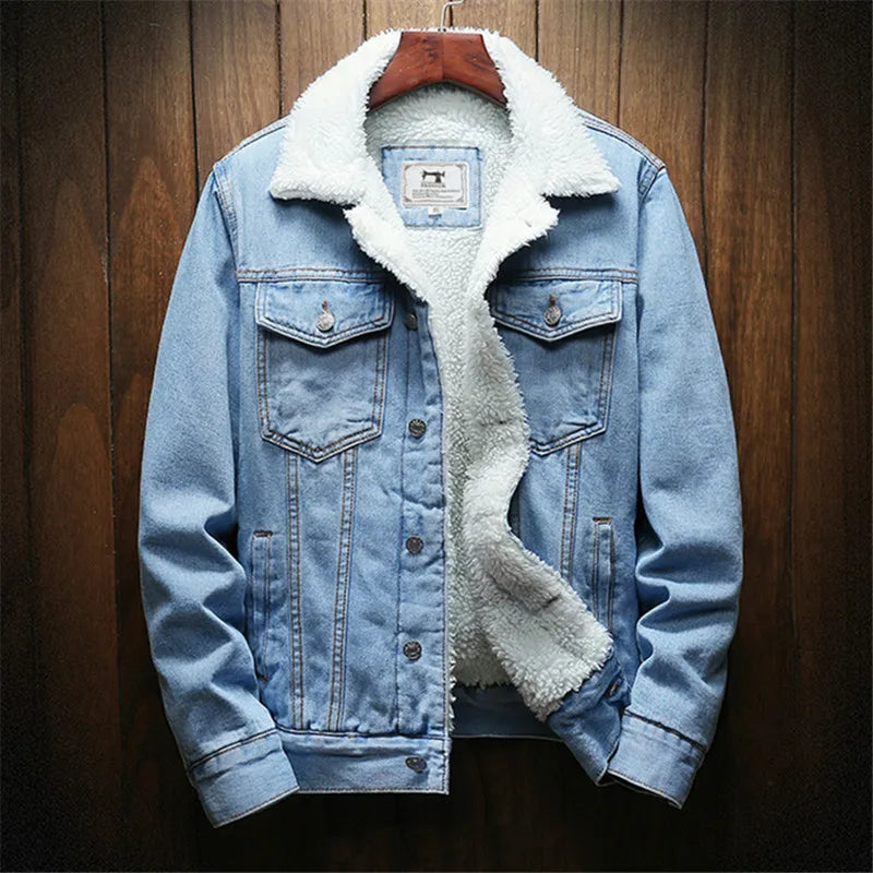 DARIO™ | Denim Jacket with Faux Fur Lining