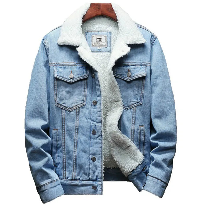 DARIO™ | Denim Jacket with Faux Fur Lining