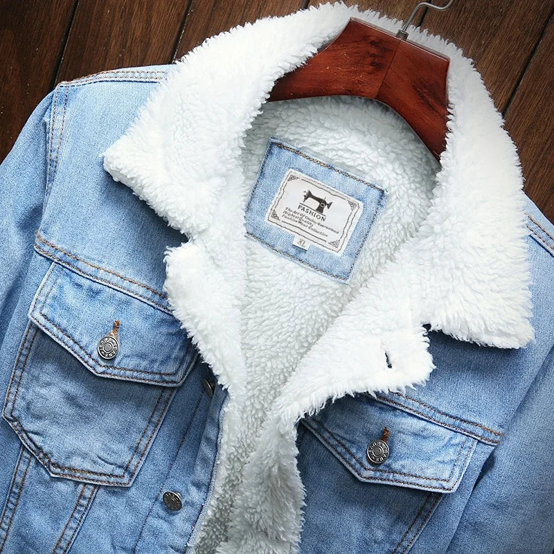 DARIO™ | Denim Jacket with Faux Fur Lining