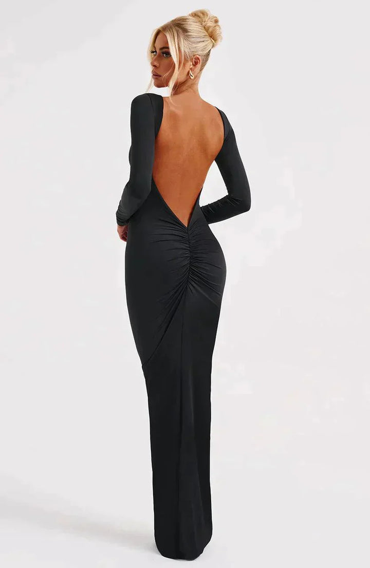 FELICIA™ | Plunge Back Maxi Dress