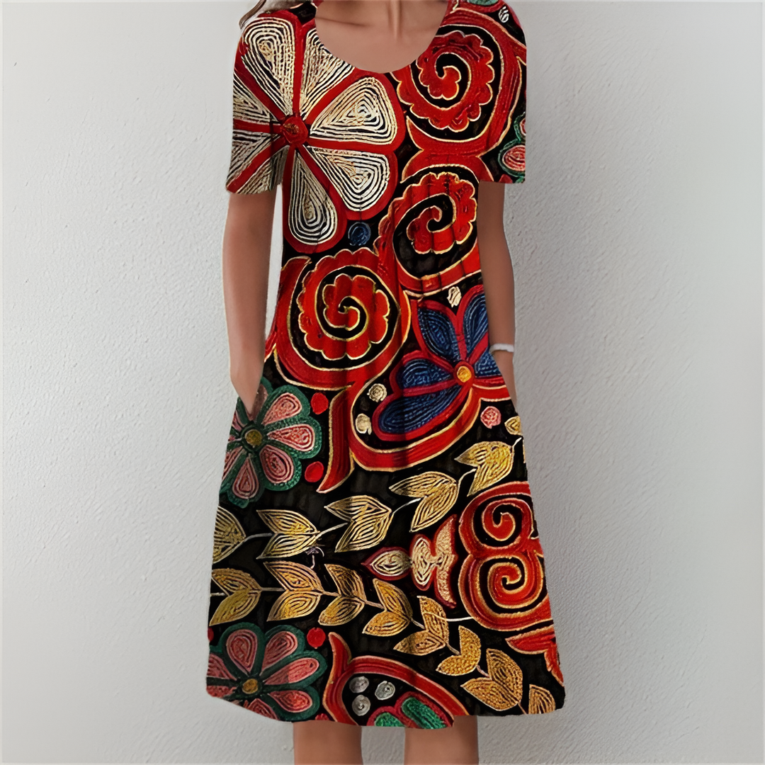 HEATHER™ | Classic Floral Dress