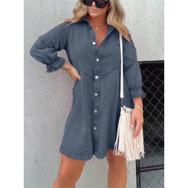 DAPHNE™ | Casual Denim Dress
