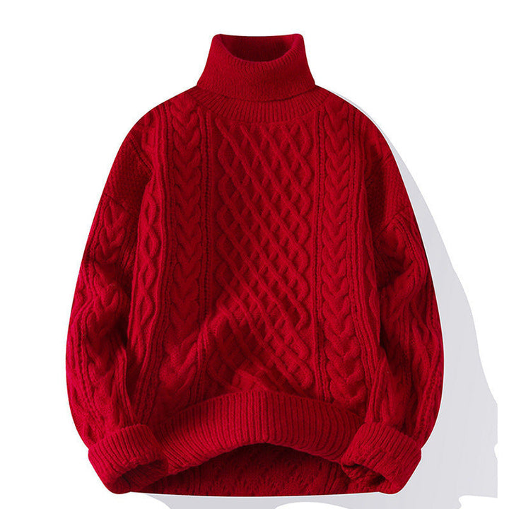 COLIN™ | Classic Cable Knit Turtleneck