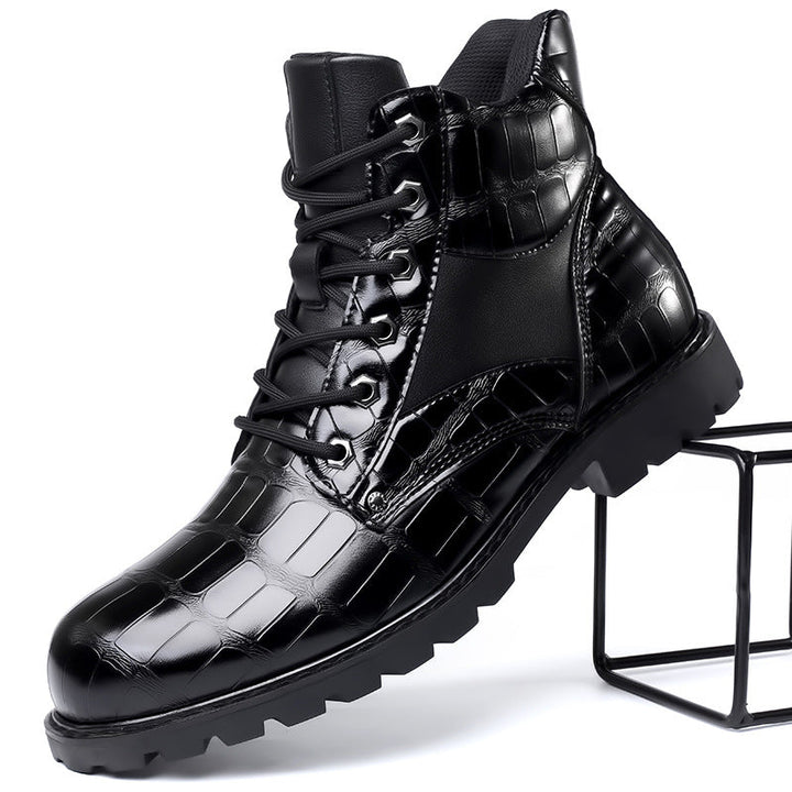 RENDELL™ | CrocStride Leather Boots