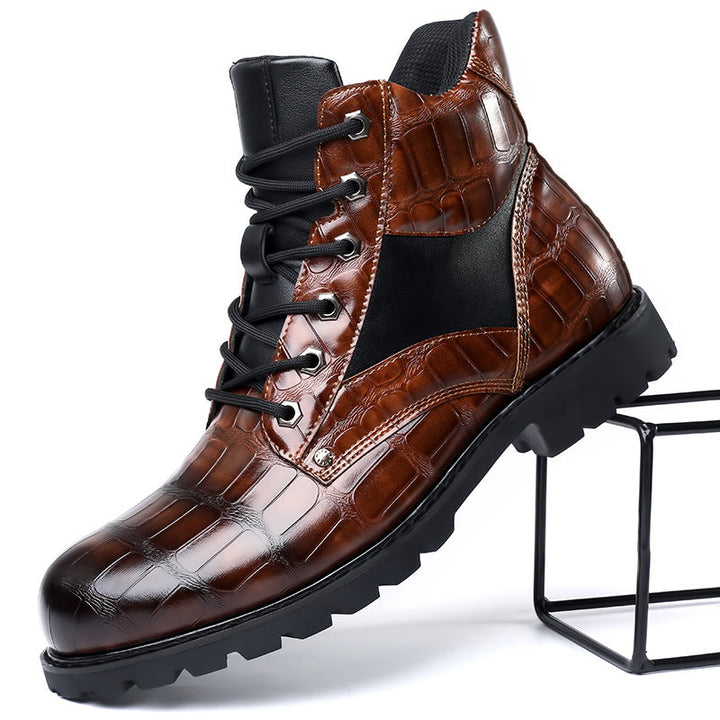 RENDELL™ | CrocStride Leather Boots