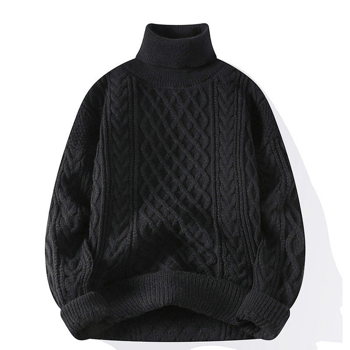 COLIN™ | Classic Cable Knit Turtleneck