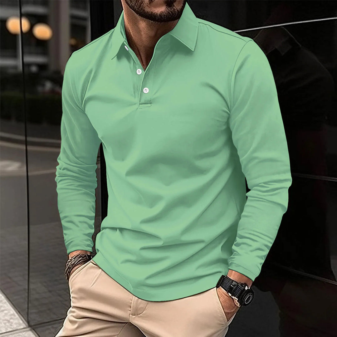 ROWAN™ | Long Sleeve Polo Shirt