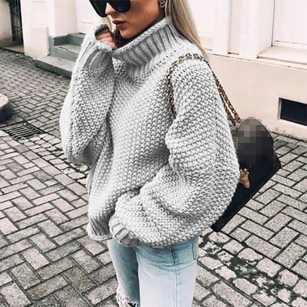 ESME™ | Chunky Knit Turtleneck Sweater