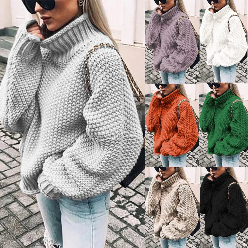 ESME™ | Chunky Knit Turtleneck Sweater