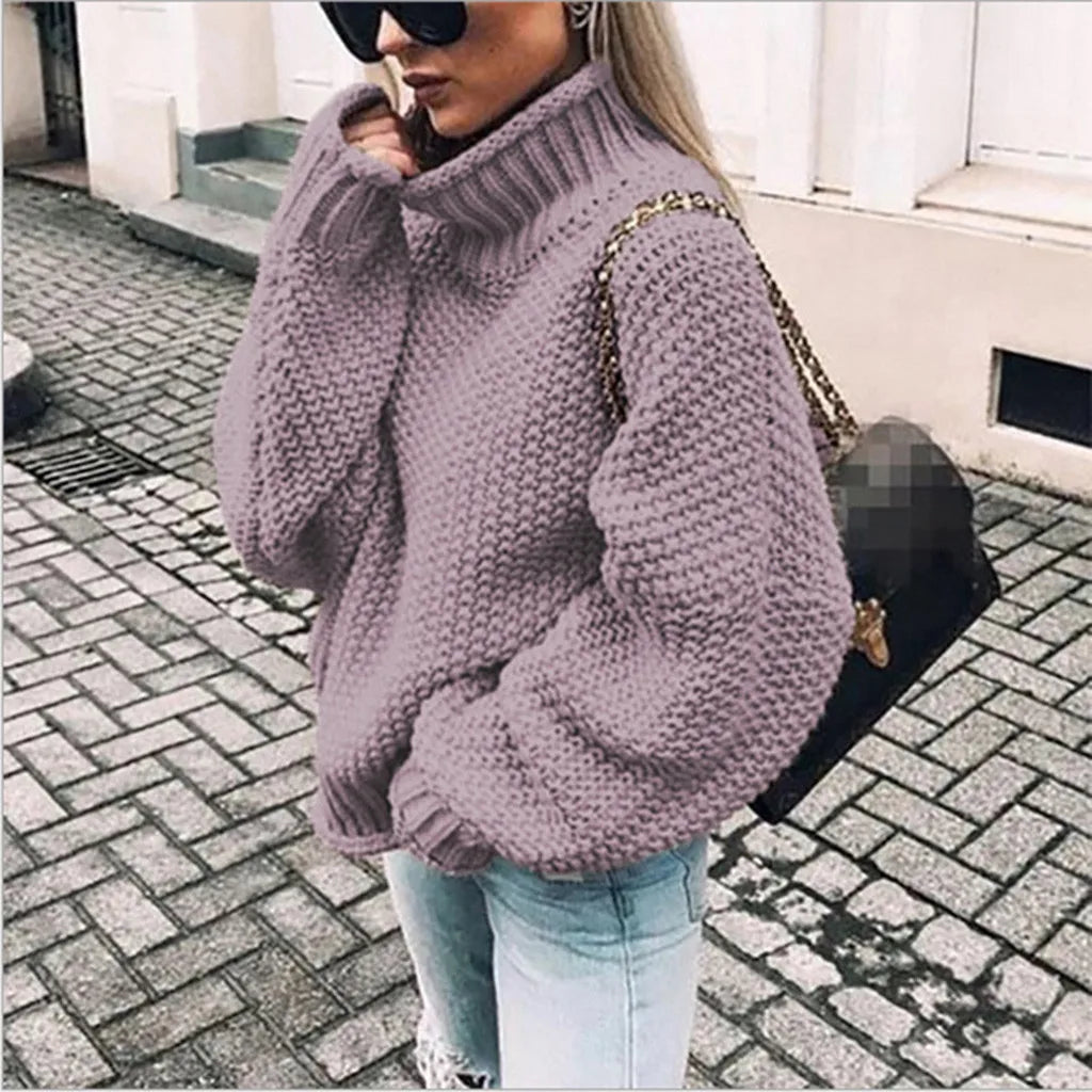 ESME™ | Chunky Knit Turtleneck Sweater