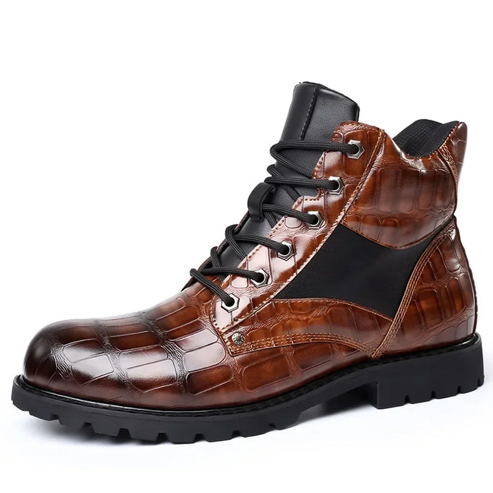 RENDELL™ | CrocStride Leather Boots