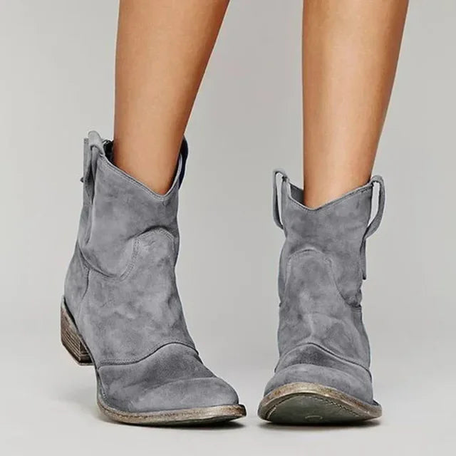 ELIZE™ | Vintage Cowboy Ankle Boots