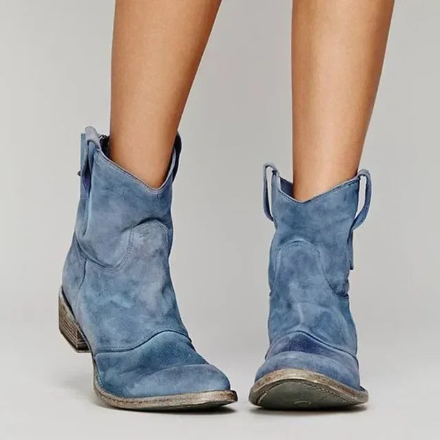 ELIZE™ | Vintage Cowboy Ankle Boots