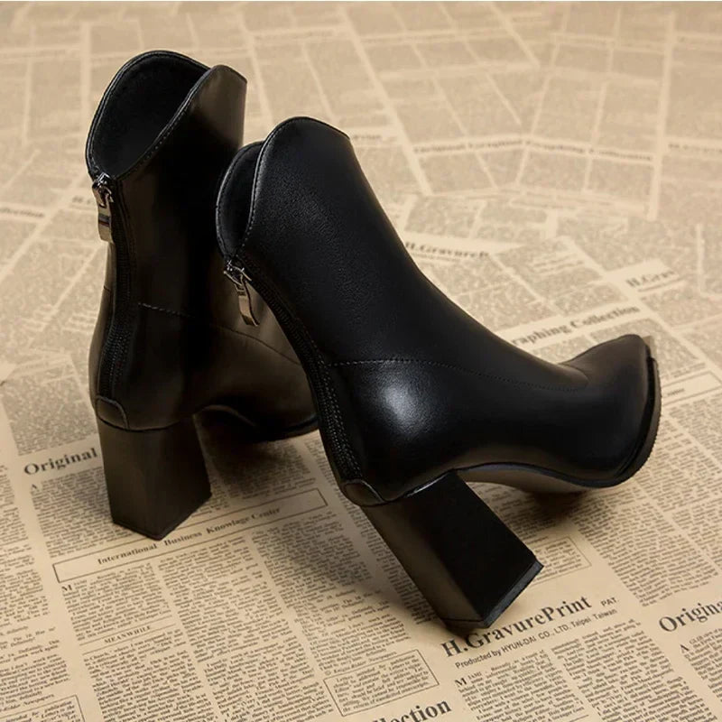 CAROLINE™ | Chrome Tip Boots