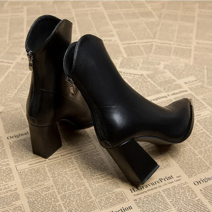 CAROLINE™ | Chrome Tip Boots