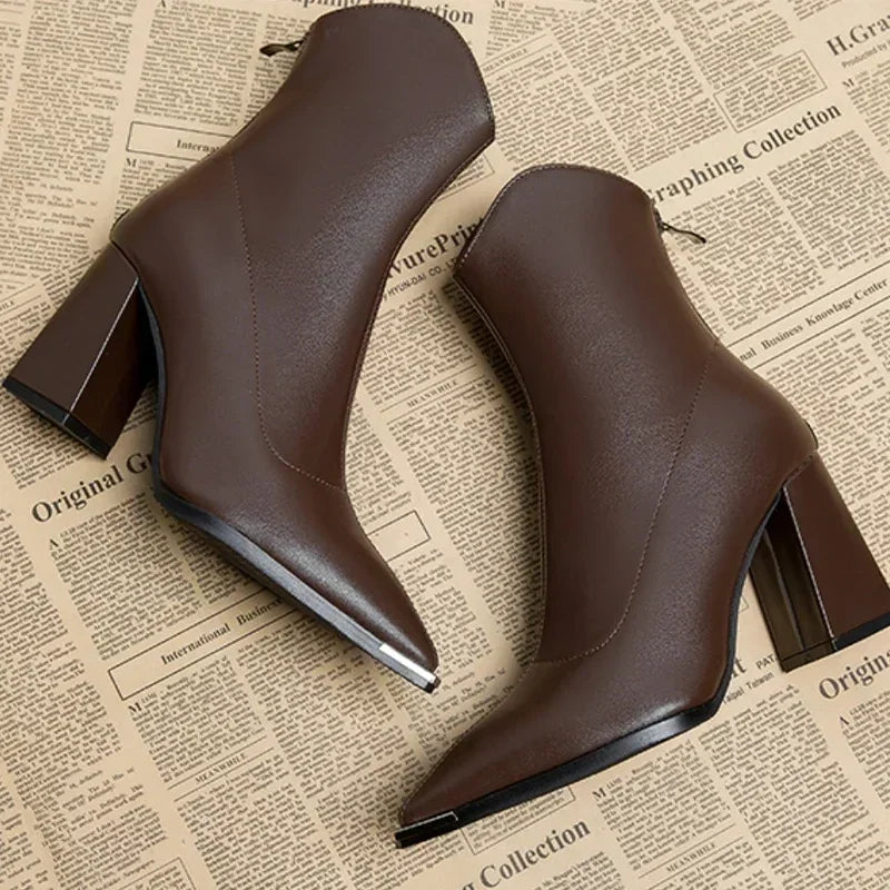 CAROLINE™ | Chrome Tip Boots