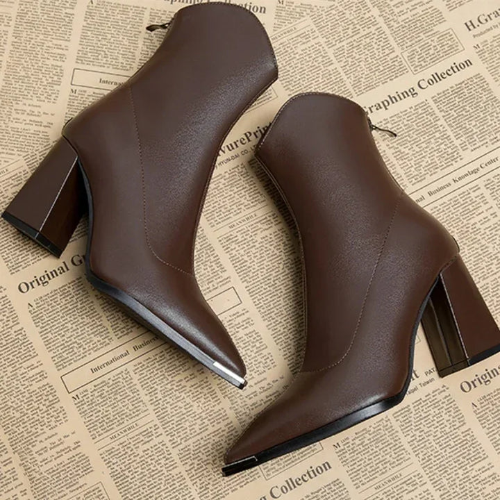 CAROLINE™ | Chrome Tip Boots