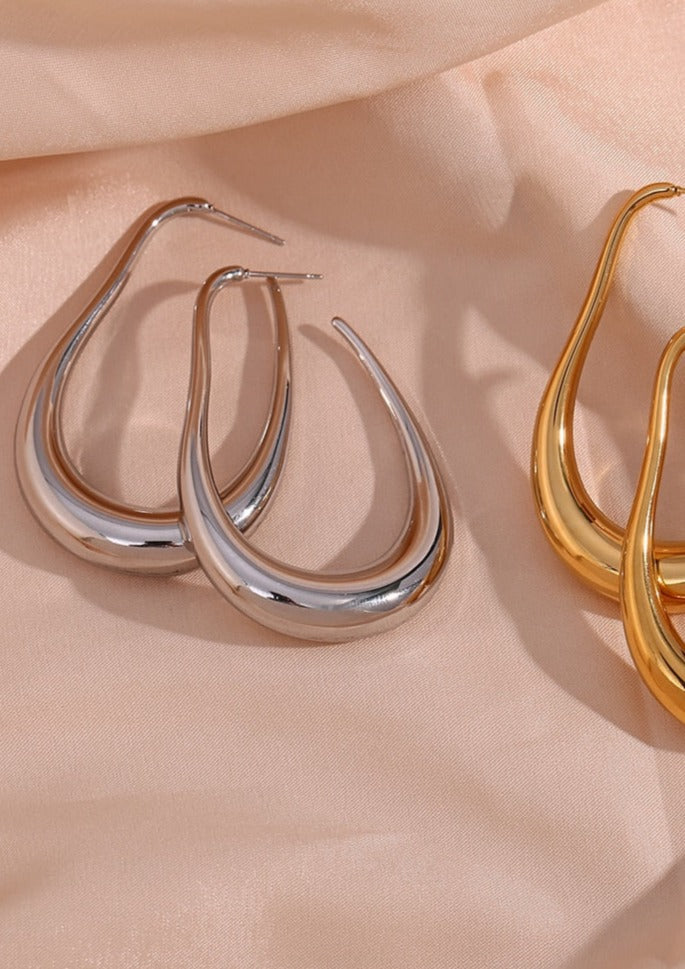 MARIAH™ | Drop Hoop Earrings