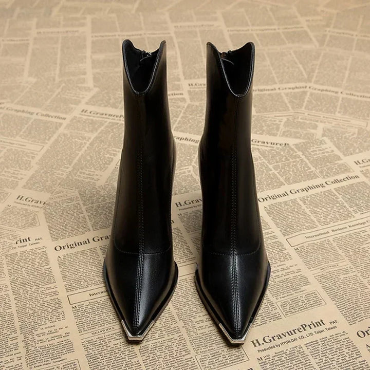 CAROLINE™ | Chrome Tip Boots