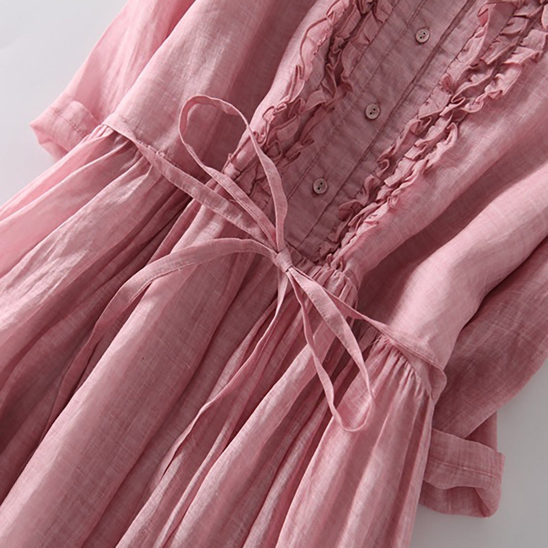 NOELLE™ | Elegant Linen Dress
