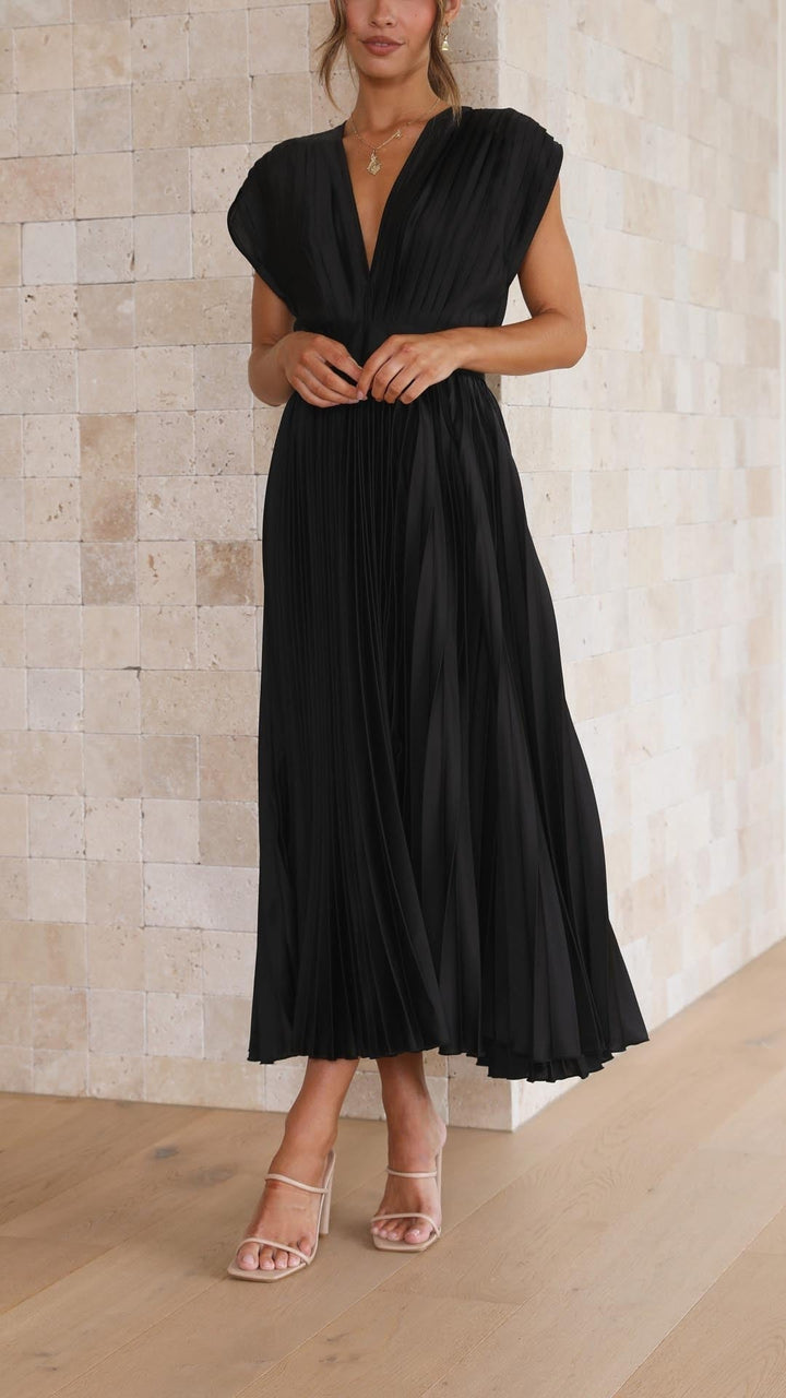 SIENNA™ | Elegant Party Dress with Plunging V-Neckline