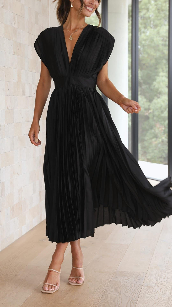 SIENNA™ | Elegant Party Dress with Plunging V-Neckline