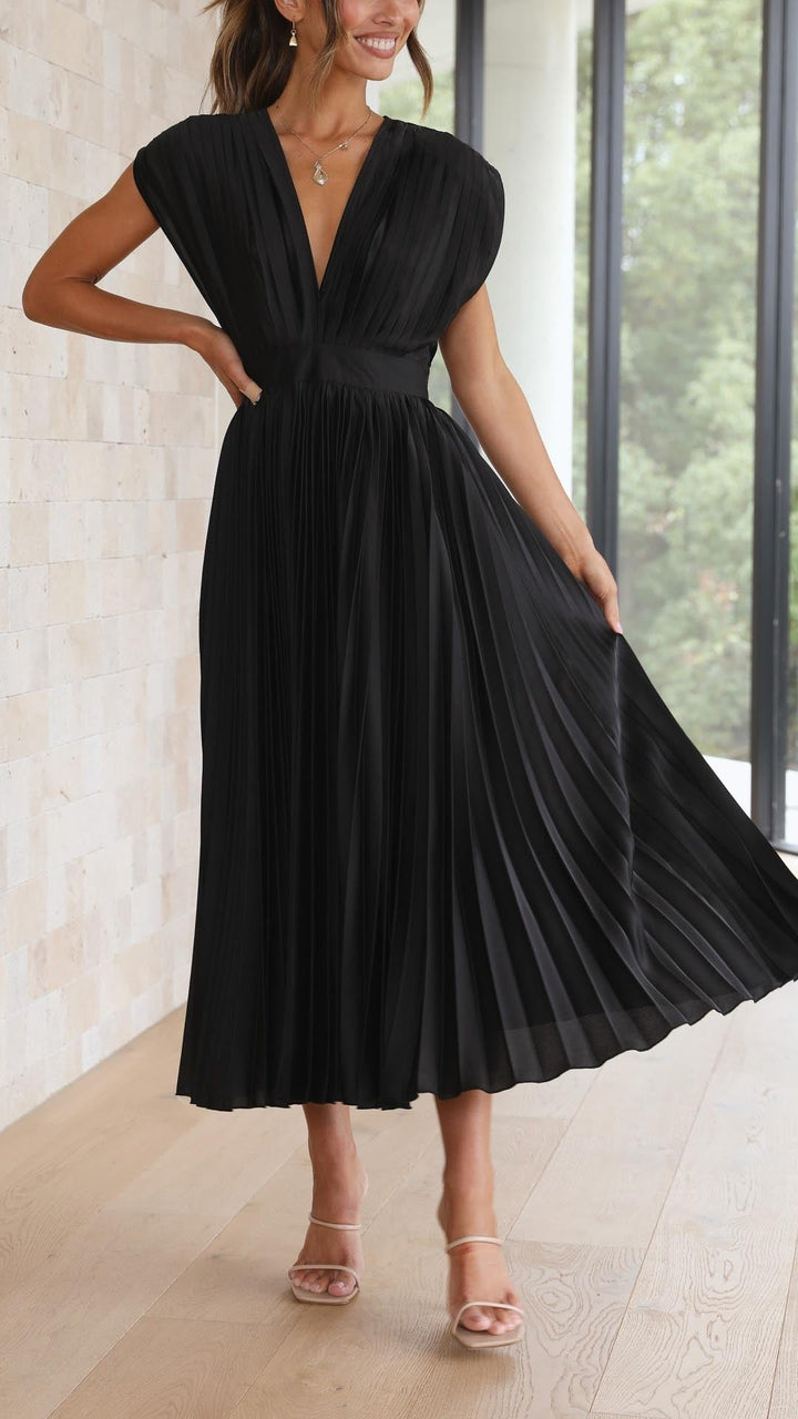 SIENNA™ | Elegant Party Dress with Plunging V-Neckline